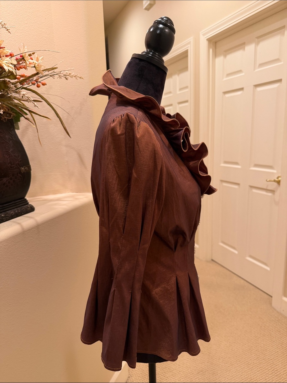 Joseph ribkoff Copper Brown Blouse - Picture 3 of 9